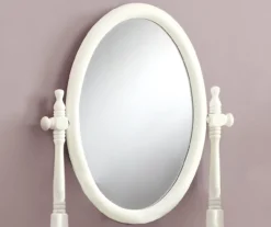 Antique White 2-Piece Mirror Vanity Set -DHP Sales Store 810527351 3