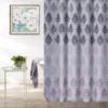 Pink, Gray & Black Medallion Fabric Shower Curtain 2 Pink, Gray & Black Medallion Fabric Shower Curtain -DHP Sales Store 810528236