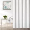 White Embossed Waffle Shower Curtain -DHP Sales Store 810528238