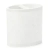 White Herringbone Toothbrush Holder -DHP Sales Store 810530724