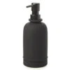 Matte Black Rubberized Lotion Pump