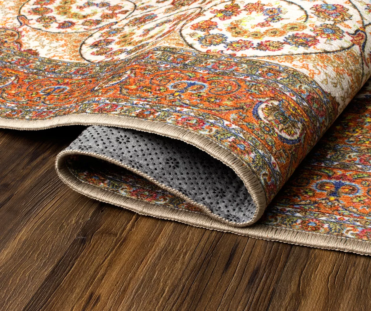 My Magic Carpet Zahara Amber Washable Area Rug 8 My Magic Carpet Zahara Amber Washable Area Rug - Image 6