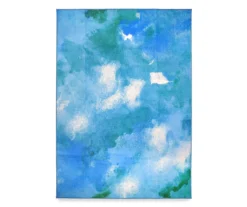 My Magic Carpet Watercolor Aqua Blue Washable Area Rug 24 My Magic Carpet Watercolor Aqua Blue Washable Area Rug -DHP Sales Store 810537691 1