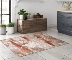 My Magic Carpet Vienna Abstract Washable Area Rug -DHP Sales Store 810537696 2
