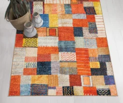 My Magic Carpet Patchwork Washable Area Rug -DHP Sales Store 810537706 2