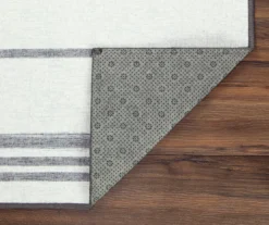 My Magic Carpet Stripe Gray & White Washable Runner, (2'6" X 7') 12 My Magic Carpet Stripe Gray & White Washable Runner, (2'6" X 7') -DHP Sales Store 810537713 3