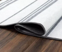 My Magic Carpet Stripe Gray & White Washable Runner, (2'6" X 7') 13 My Magic Carpet Stripe Gray & White Washable Runner, (2'6" X 7') -DHP Sales Store 810537713 4