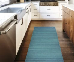 My Magic Carpet Blue Washable Runner, (2'6" X 7') -DHP Sales Store 810537728 2