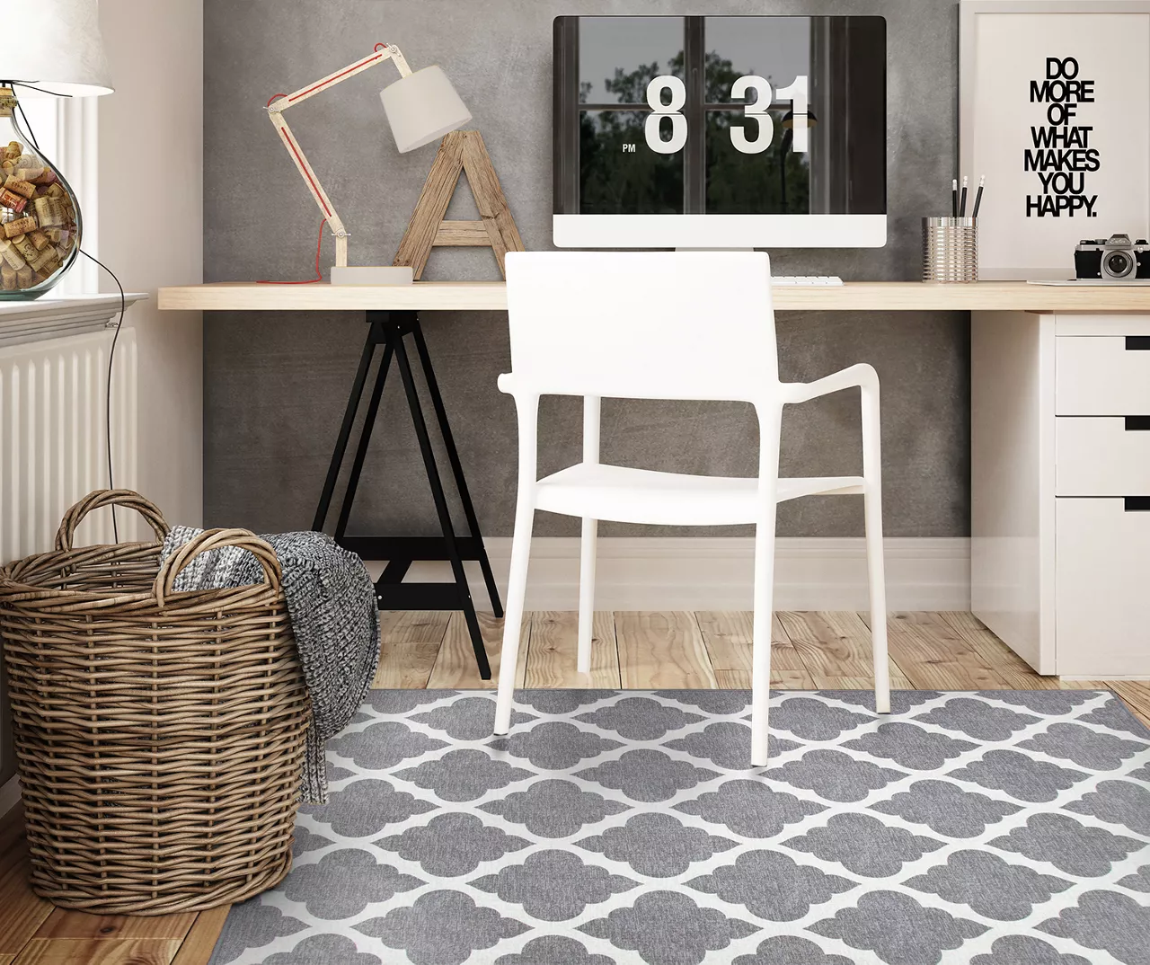 My Magic Carpet Moroccan Trellis Washable Area Rug 9 My Magic Carpet Moroccan Trellis Washable Area Rug - Image 7