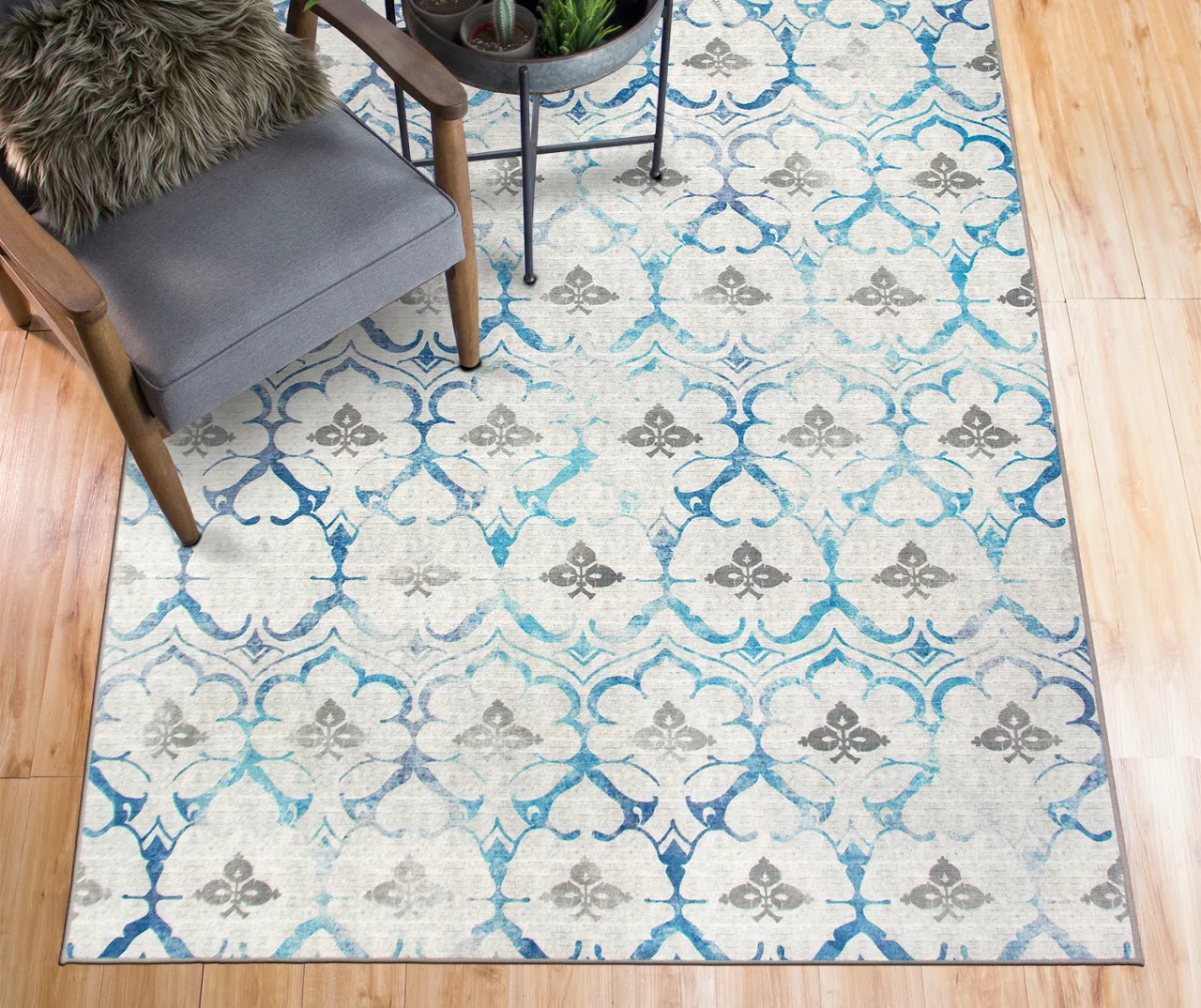 My Magic Carpet Leilani Damask Washable Area Rug 21 My Magic Carpet Leilani Damask Washable Area Rug - Image 19