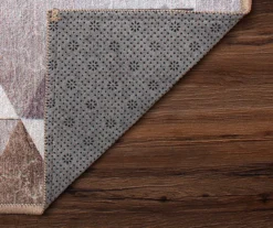 My Magic Carpet Lattice Geometric Neutral Washable Area Rug -DHP Sales Store 810537742 3