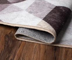 My Magic Carpet Lattice Geometric Neutral Washable Area Rug -DHP Sales Store 810537743 4