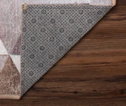 My Magic Carpet Lattice Geometric Neutral Washable Area Rug -DHP Sales Store 810537744 4