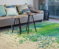 My Magic Carpet Hazel Chevron Teal Washable Area Rug -DHP Sales Store 810537754 3