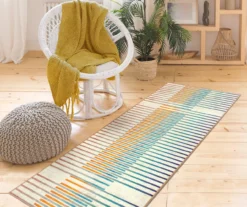 My Magic Carpet Flux Stripe Washable Area Rug -DHP Sales Store 810537758 2