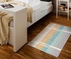 My Magic Carpet Flux Stripe Washable Area Rug -DHP Sales Store 810537759 2