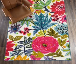 My Magic Carpet Floral Bloom Washable Area Rug -DHP Sales Store 810537760 2