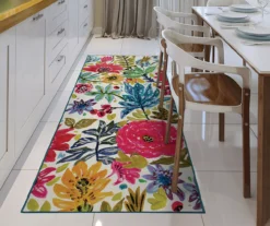 My Magic Carpet Floral Bloom Washable Area Rug -DHP Sales Store 810537761 2 1