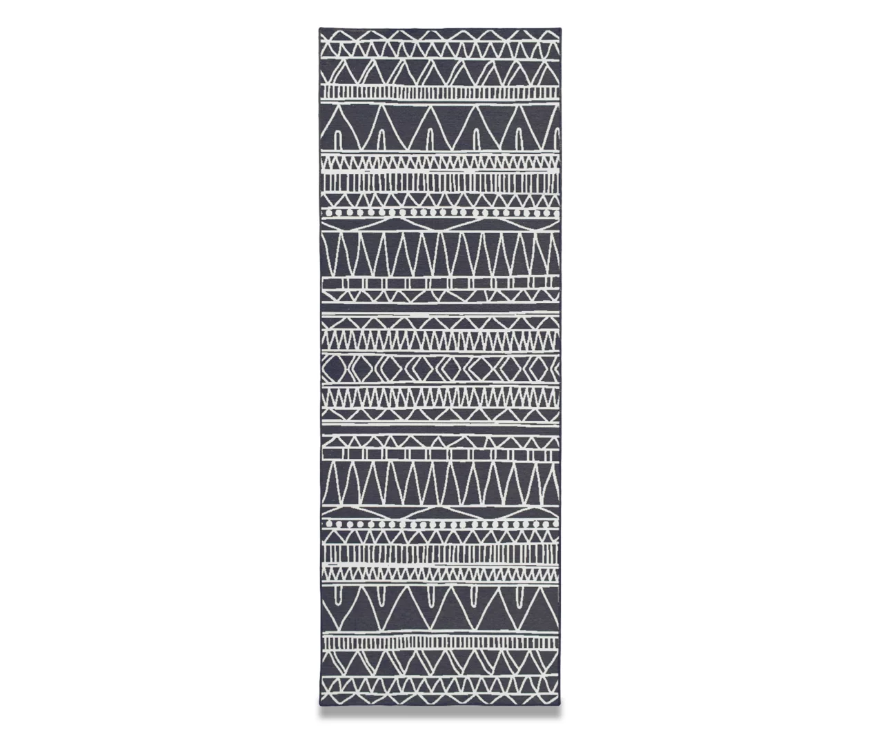 My Magic Carpet Chelsea Aztec Dark Gray Washable Runner, (2'6" X 7') 3 My Magic Carpet Chelsea Aztec Dark Gray Washable Runner, (2'6" X 7')