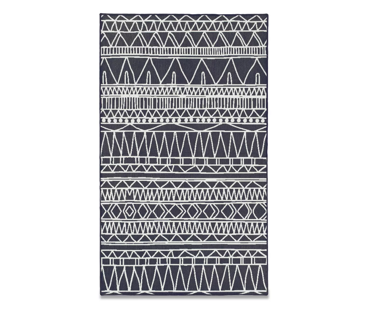 My Magic Carpet Chelsea Aztec Dark Gray Washable Area Rug, (3' X 5') 3 My Magic Carpet Chelsea Aztec Dark Gray Washable Area Rug, (3' X 5')