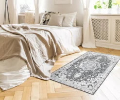 My Magic Carpet Parviz Gray Washable Area Rug -DHP Sales Store 810537771 2