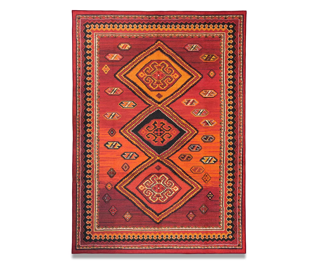 My Magic Carpet Phoenix Kilim Garnet Washable Area Rug 5 My Magic Carpet Phoenix Kilim Garnet Washable Area Rug - Image 3