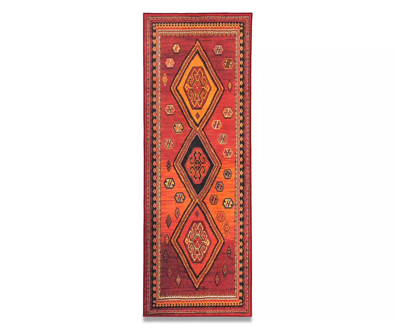 My Magic Carpet Phoenix Kilim Garnet Washable Runner, (2'6" X 7') 3 My Magic Carpet Phoenix Kilim Garnet Washable Runner, (2'6" X 7')