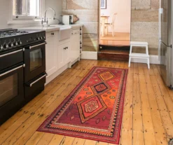 My Magic Carpet Phoenix Kilim Garnet Washable Runner, (2'6" X 7') 12 My Magic Carpet Phoenix Kilim Garnet Washable Runner, (2'6" X 7') -DHP Sales Store 810537783 2 1