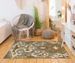 My Magic Carpet Ikat Washable Area Rug -DHP Sales Store 810537786 2 1