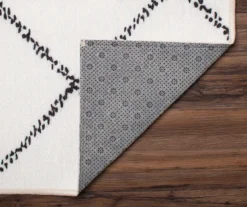 My Magic Carpet Medina Moroccan Diamond Ivory Washable Runner, (2'6" X 7') -DHP Sales Store 810537788 3