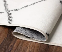 My Magic Carpet Medina Moroccan Diamond Ivory Washable Runner, (2'6" X 7') -DHP Sales Store 810537788 4