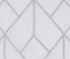 Finch Gray Geometric Crushed Voile Sheer Curtain Panel, (84") 8 Finch Gray Geometric Crushed Voile Sheer Curtain Panel, (84") -DHP Sales Store 810538061 2