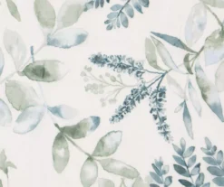 Hattie Spa Blue Floral Crushed Voile Sheer Curtain Panel, (84") -DHP Sales Store 810538063 2