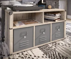 Nova Gray Oak Bedroom Storage Bench -DHP Sales Store 810538200 3