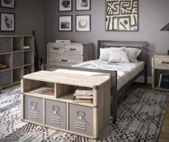 Nova Gray Oak Bedroom Storage Bench -DHP Sales Store 810538200 6