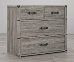 Nova Gray Oak 4-Drawer Storage Dresser -DHP Sales Store 810538201 2