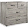 Nova Gray Oak 4-Drawer Storage Dresser -DHP Sales Store 810538201 4