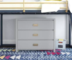 Monarch Hill Haven Dove Gray 3-Drawer Dresser 9 Monarch Hill Haven Dove Gray 3-Drawer Dresser -DHP Sales Store 810538227 2