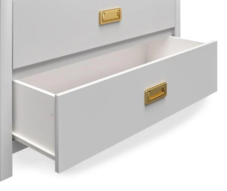 Monarch Hill Haven Dove Gray 3-Drawer Dresser 8 Monarch Hill Haven Dove Gray 3-Drawer Dresser - Image 6