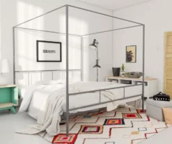 Marion Dark Gray Metal King Canopy Bed -DHP Sales Store 810538378 1