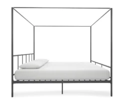 Marion Dark Gray Metal King Canopy Bed -DHP Sales Store 810538378 5