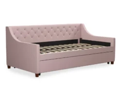 Her Majesty Light Pink Linen Daybed & Trundle -DHP Sales Store 810538395 6