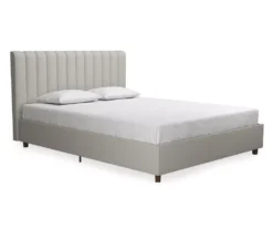 Novogratz Brittany Upholstered Linen Queen Bed -DHP Sales Store 810538410 3