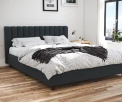 Novogratz Brittany Upholstered Linen Queen Bed -DHP Sales Store 810538411 1