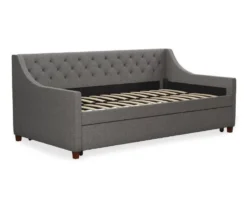 Her Majesty Gray Linen Daybed & Trundle 13 Her Majesty Gray Linen Daybed & Trundle -DHP Sales Store 810538419 6