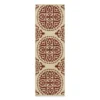 Red & White Medallion Accent Rug, (20" X 60") -DHP Sales Store 810539127