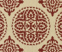 Red & White Medallion Accent Rug, (20" X 60") -DHP Sales Store 810539127 2