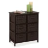 Black 6-Drawer Woven Strap Chest -DHP Sales Store 810539930 1