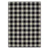 Black & Ivory Country Living Area Rug, (7' X 10')