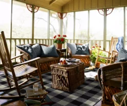 Black & Ivory Country Living Area Rug, (7' X 10') -DHP Sales Store 810540755 5